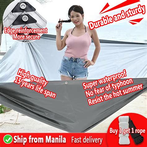 Typhoon Resistant Tarpaulin Durable Thicken Waterproof Lona Trapal