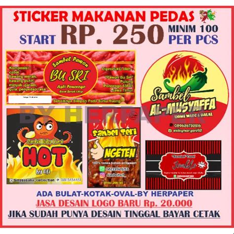 Logo Stiker Makanan Pedas 53 Koleksi Gambar