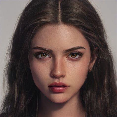 Young And Beautiful Digital Art Girl Face Photography Character Portraits