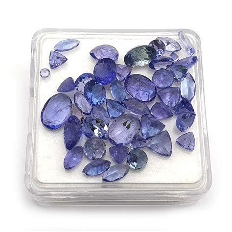 Tanzanite Naturelle M Lange Pierre Facettes Coupe Desser Pr Cieuse Lot