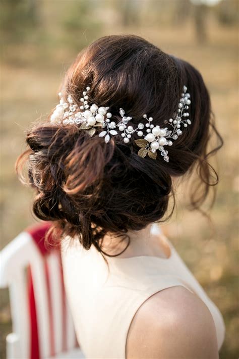 Accessoire Cheveux Mariage Mod Les De Bijoux Pour Coiffure Mari E