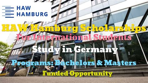 HAW Hamburg Scholarships for International Students in Germany | International scholarships ...