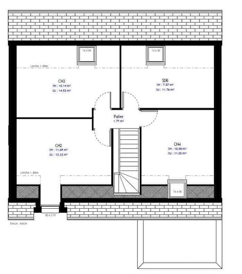 Plan De Maison Chambres S Lection De Plans De Constructeurs