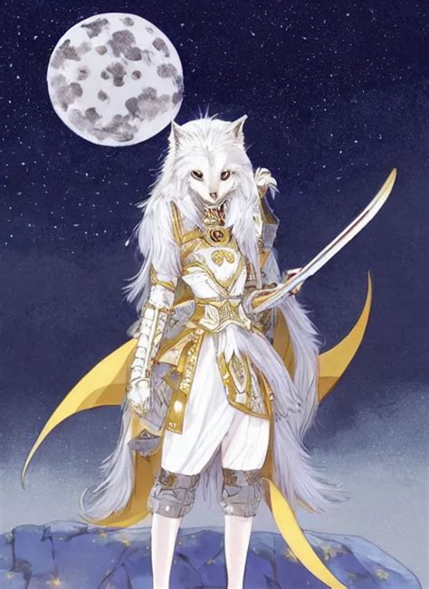 White Anthropomorphic Lynx Cat Full Body As Amogus By Stable