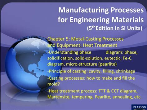 Ppt Manufacturing Processes For Engineering Materials Th Edition In