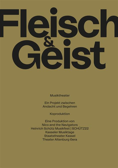 Programmheft Fleisch Geist By Staatstheater Kassel Issuu