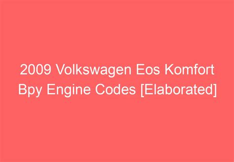 How To Find Volkswagen Engine Code Explained VolkswagenBuddy