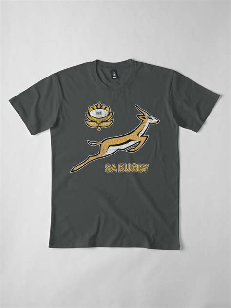 SA Rugby Vintage Springbok Logo T Shirt By ZA Ffer Redbubble