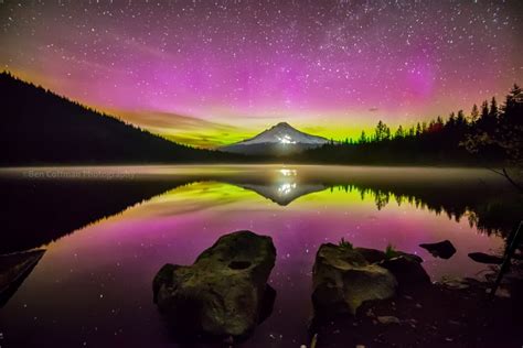 Aurora Over Oregons Mt Hood This Weekend Todays Image Earthsky