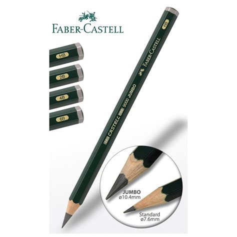 Lápis Grafite Jumbo Faber Castell Castell Jumbo 9000 4B 119304 Faber