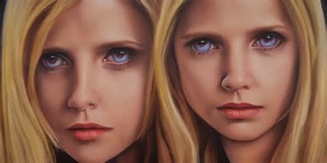 A Hyperrealistic Beautiful Oil Painting Of Buffy Stable Diffusion