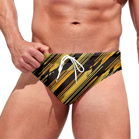 Peaskjp Mens Bikini Swimwear Low Rise Swim Briefs Solid Bathing Suit