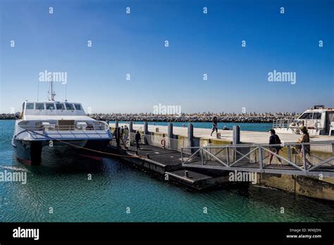 Robben Island, ferry harbour Stock Photo - Alamy