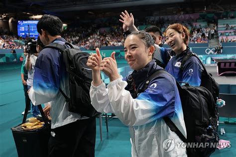 올림픽 한국탁구 12년 만에 여자단체전 4강16년 만의 메달까지 1승 연합뉴스