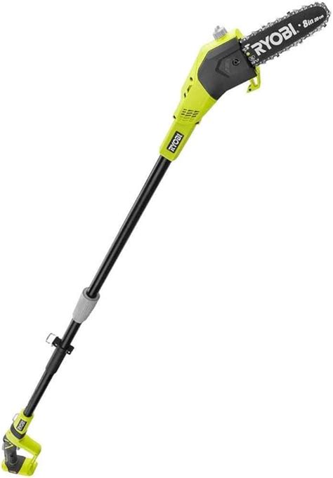 Ryobi One 8 In 18 Volt Lithium Ion Cordless Pole Saw 1 3 Ah Battery And Charger