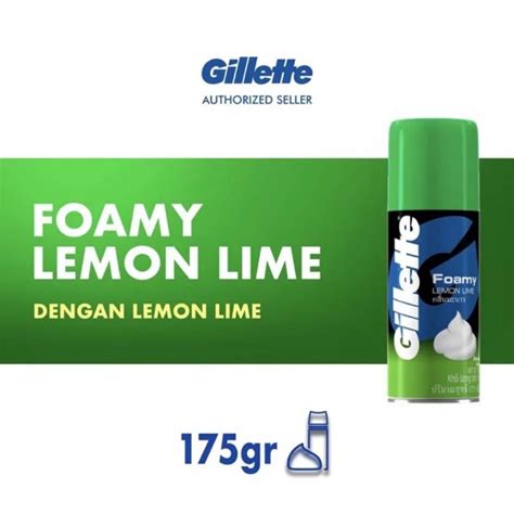 Jual Gillette Foamy Foam Shave Lemon Lime 175g Shopee Indonesia