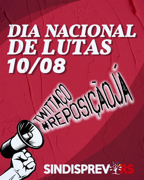 Dia Nacional de Lutas ReposiçãoJá Sindisprevrs