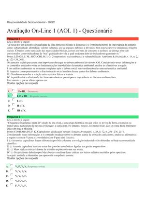 Solved Preocupados As Crescentes Notcias Dedesmatamento E