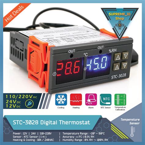 Jual STC 3028 Thermostat Hygrostat Temperature Humidity Controller