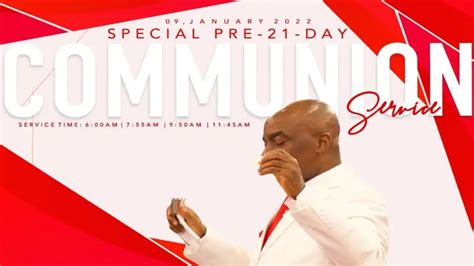 PRE 21 DAYS PRAYER FASTING COMMUNION SERVICE 9 JANUARY 2022