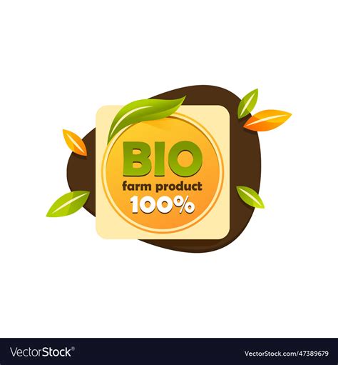 Isolated Ecology Label Or Bio Sticker Royalty Free Vector