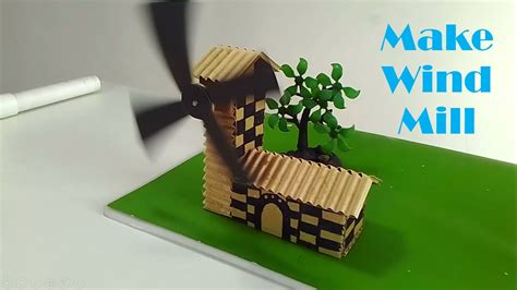 How To Make Windmill From Cardboard Youtube