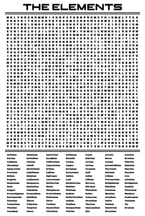 Printable Hard Word Search Free