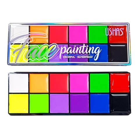 PALETA DE PINTURA PARA ROSTRO PAINTING 12COLORES USHAS Gisele