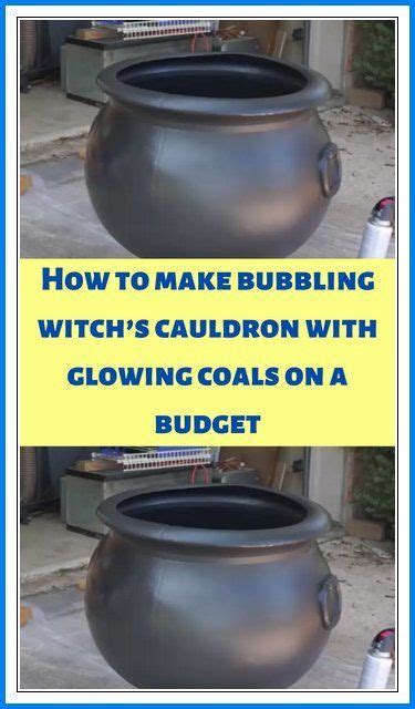 Couple Shows How To Make Bubbling Witch S Cauldron With Glowing Coals