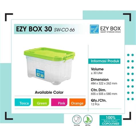 Jual Container Box Ezy Box 30 Liter Box Penyimpanan Box Container