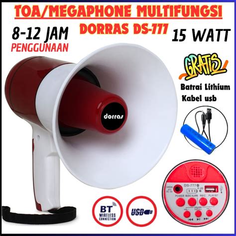 Jual Megaphone Pengeras Suara Toa Dorras Ds Fleco Hw R Bluetooth