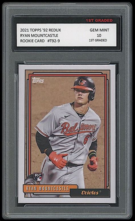 Ryan Mountcastle 2021 Topps 92 Redux 1st Graded 10 Rookie Card Rc