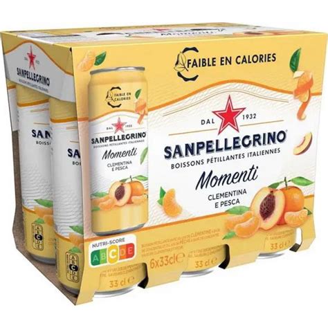 San Pellegrino Eau Aromatis E Gazeuse Cl Mentine Et P Che X Cl