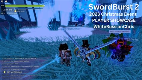 Swordburst 2 2023 Christmas Event Player Showcase Whiterussianchris