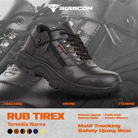 Jual Sepatu Safety Pria Kulit Asli Low Boots Tracking Safety Shoes