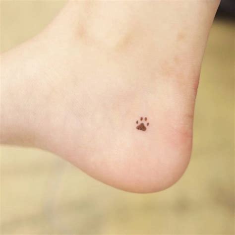 Paw print tattoo ankle photos