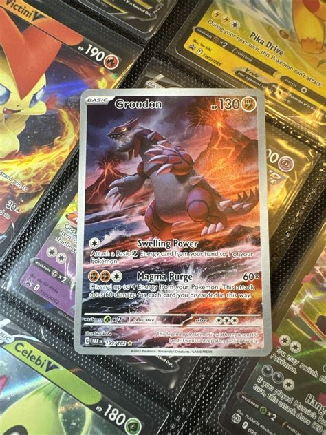 Pok Mon Tcg Groudon Paradox Rift Holo Illustration Rare Ebay