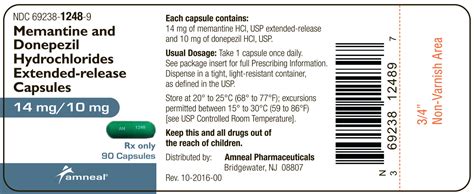 Memantine And Donepezil Hydrochlorides Extended Release Memantine And