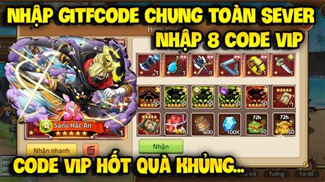 Cập Nhật Full 8 Code Huyền Thoại Hải Tặc Mới Update Sự Kiện Nhận Code