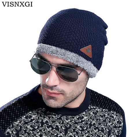 VISNXGI 2018 Fashion Bonnet Gorros Caps For Men Women Thick Winter