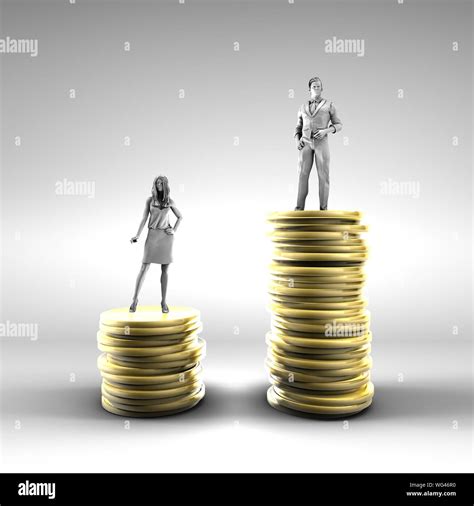 Gender Pay Gap With Woman Being Paid Less Stock Photo Alamy