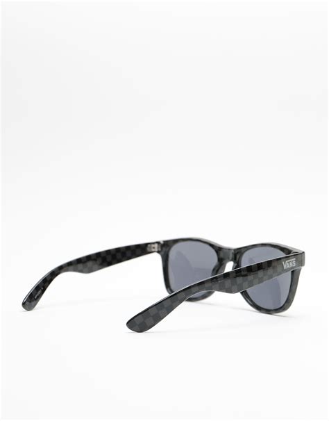 Vans Spicoli 4 Sunglasses Black Charcoal Checkerboard