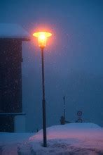 Snowy Street Lamp Free Stock Photo - Public Domain Pictures