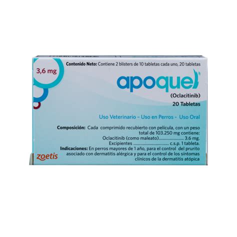 Apoquel Perros Dermatitis 16Mg 20 Tabletas