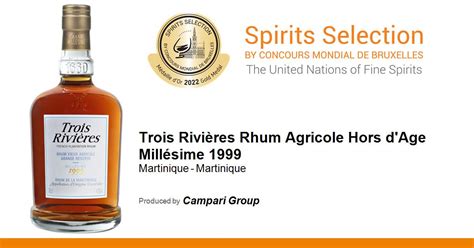 Trois Rivières Rhum Agricole Hors d Age Millésime 1999 Spirits Selection