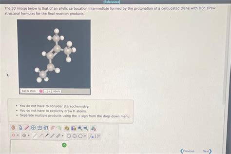 Solved The 3D image below is that of an allylic carbocation | Chegg.com