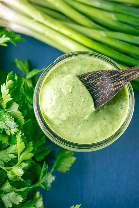 Vegan Green Goddess Dressing Recipe Yup Its Vegan