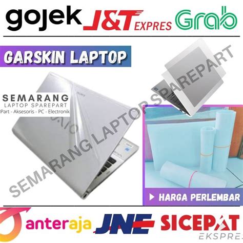 Jual Garskin Laptop Transparan Bening Stiker Cover Skin Pelindung Luar