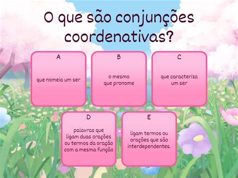 Conjun Es Coordenativas E Subordinativas Question Rio