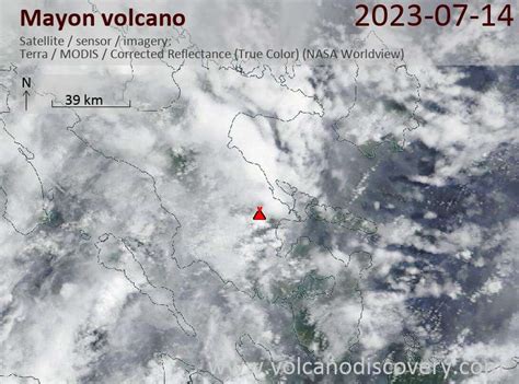 Mayon Volcano Luzon Island Philippines Eruption Continues With Lava